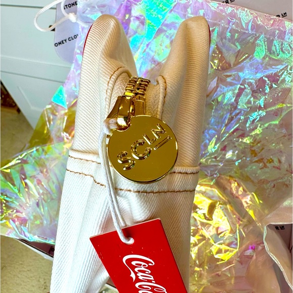 Stoney Clover Lane x Coca Cola Embroidered Large Pouch NWT - Picture 6 of 13